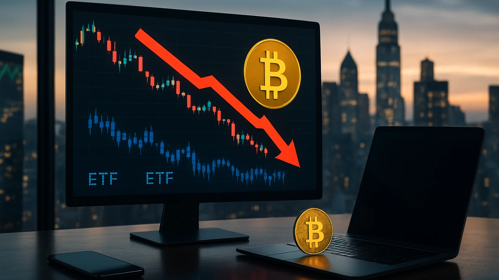 Caída del precio del bitcoin lastra a sus ETFs: ¿se desinfla la fiesta o solo cambia la música?